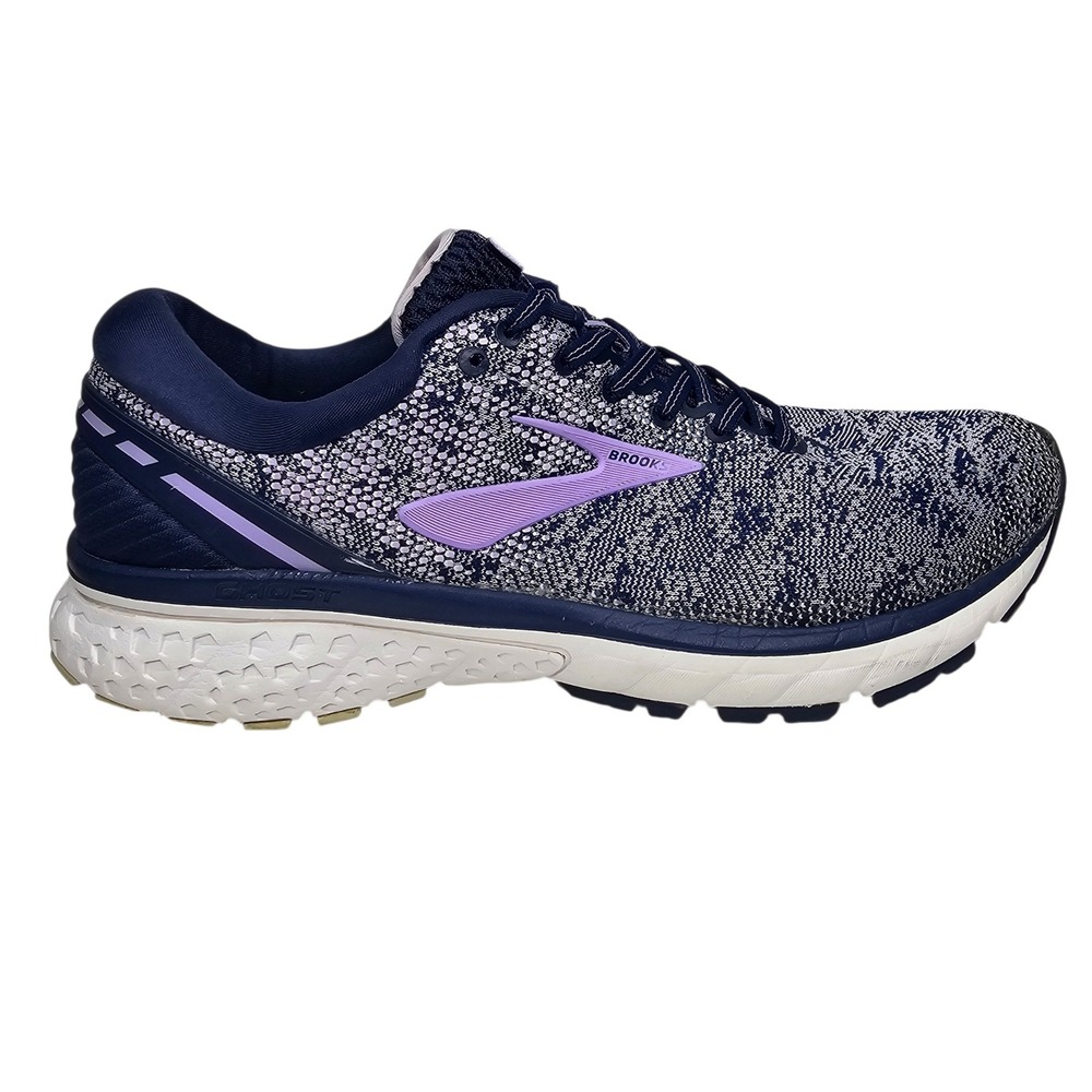Brooks Ghost 11 Women Size 10 Navy Purple Running Shoes Low Top Sneaker - Picture 2 of 12
